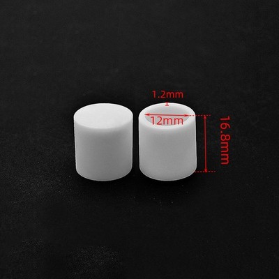 Round/Square PVC Soft Rubber Tubing End Cover Caps Furniture Leg Covers White