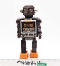 Battery Operated Mr. Zerox Attacking Martian Tin Robot 1960s Horikawa Japan