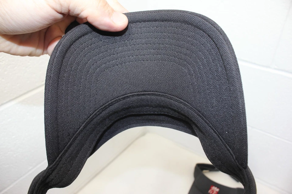 LOT OF 2! Chic Fil A Employee Uniform Hook Loop adjustable Visors black/gray EUC - Image 4 of 4