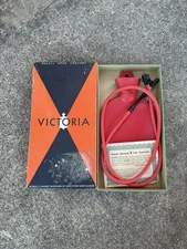 Vintage Rexall Drug Victoria Fountain Combination Syringe, Red, 2-qt, In Box