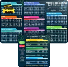 Instant Pot Cheat Sheet Magnet Set, Instapot Accessories, Cook Times Chart, Pres