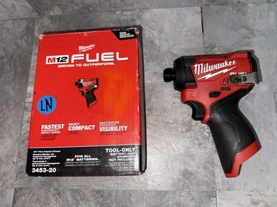 Milwaukee M12 Fuel 1/4in Hex Impact Driver (3453-20) Tool Only