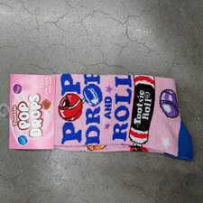 Tootsie Pop "Pop Drop And Roll" Crew Cut Socks FREE SHIPPING