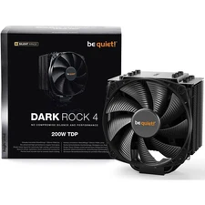 be quiet! Dark Rock 4 Premium 6 Pipe CPU Cooler 200W TDP for Intel & AMD 