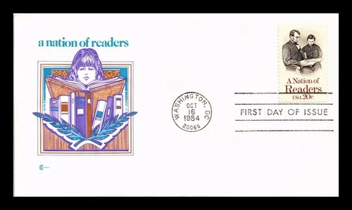 US COVER NATION OF READERS FIRST DAY ISSUE COVER CRAFT CACHET INSERT