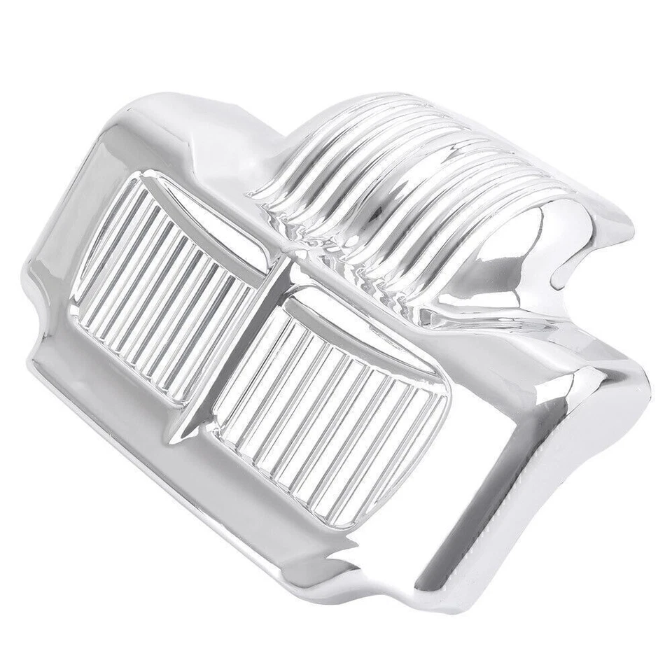 Cubierta del enfriador de aceite Trim Fit Harley Road King y Electra Glide Ultra Silver Foto 2 de 4