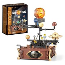 Solar System Building Blocks Model Rotating P...