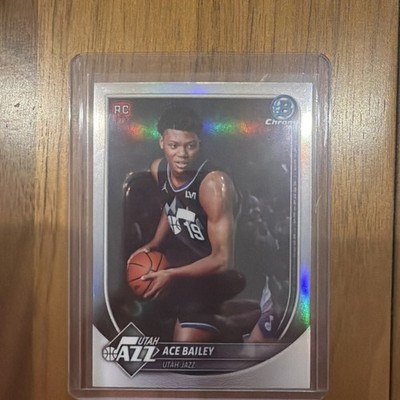 2025-26 Topps Bowman Basketball-Ace Bailey-RED Rookie RC Refractor #BRR-5 - Jazz
