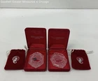 2 VNTG Waterford Crystal Ornaments 1989