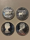 4-1985 National Parks Silver Canadian Dollar Proof 50% Silver Coin LOT