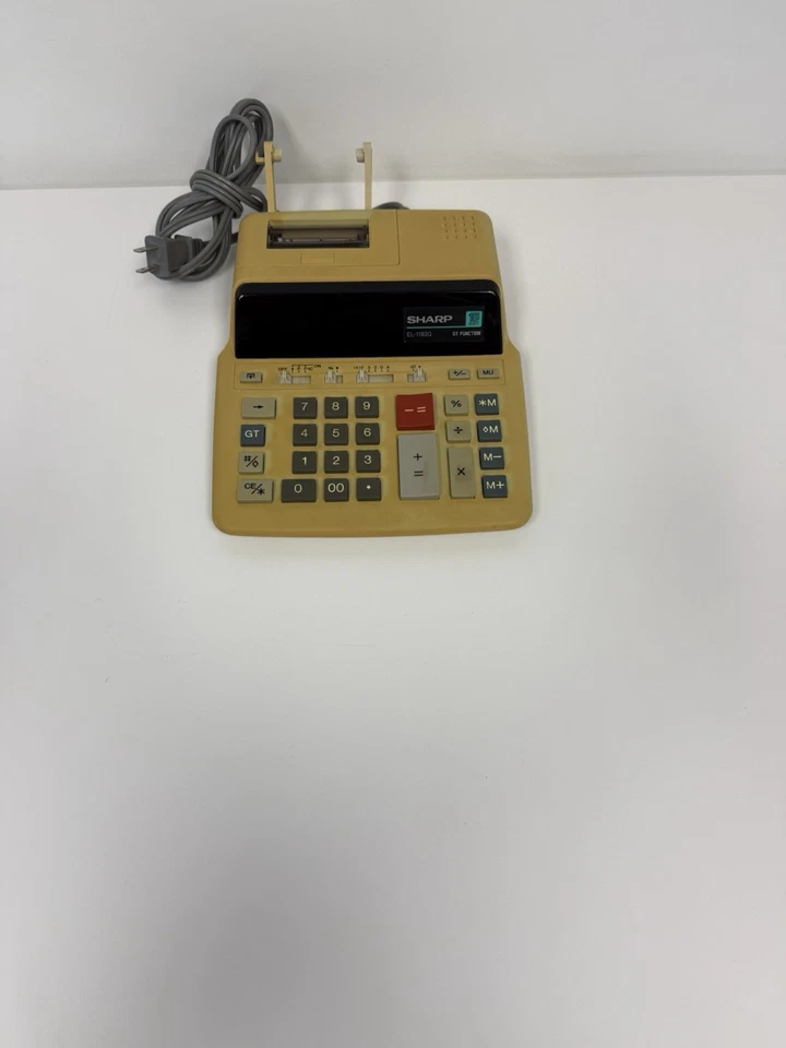 Vintage Sharp EL-1192G Electronic Printing Calculator 10 Digit - Image 2 of 4