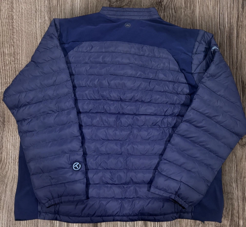 Scotty Cameron Gallery Puffer 海军蓝夹克 Peter Millar Apex 和平冲浪者 XL — 第 3/4 张图片