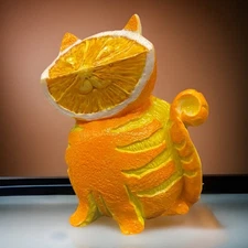 Home Grown Orange Slice Tabby Cat 2010 Figure Anthropomorphic Kitty