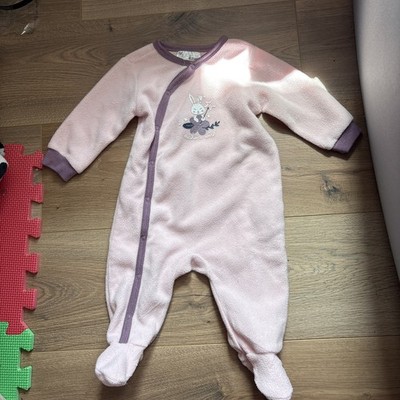 Strampler Schlafanzug Rosa Winter Warm Hase Ergee 68