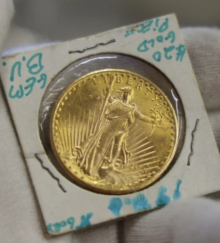 1926 US $20 Saint Gaudens Double Eagle Gold Piece Nice Lustrous Unc