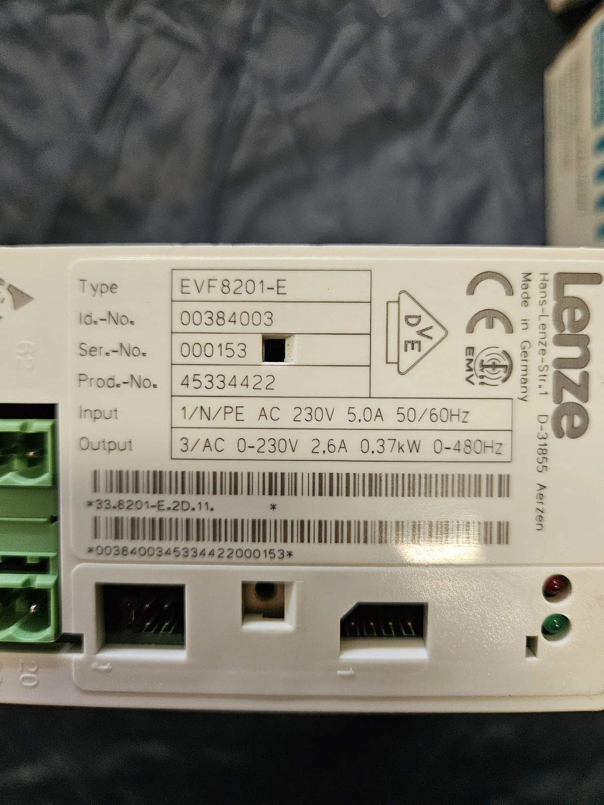 EVF8201-E Lenze, Frequenzumrichter