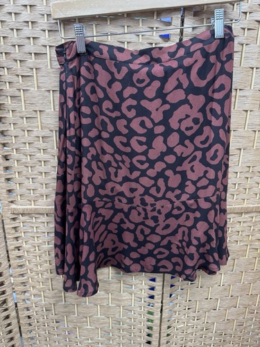Baukjen Brown Animal Print Skirt Size 12 - Picture 7 of 7