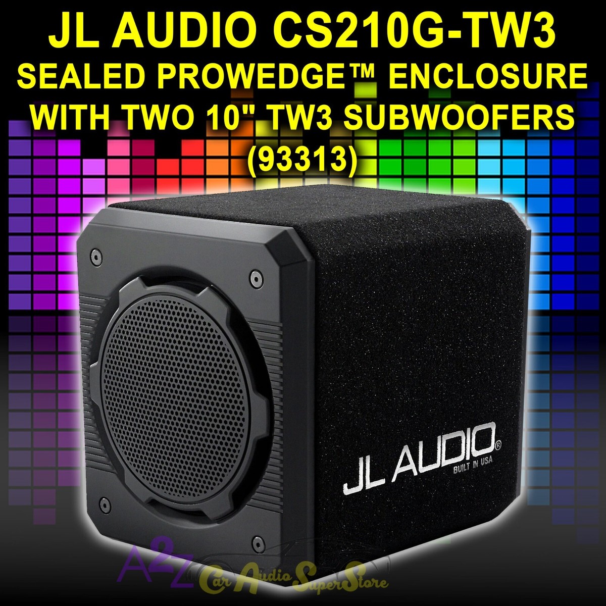 JL AUDIO CS210G-TW3 (93313) SEALED PROWEDGE ENCLOSURE W/ DUAL 10