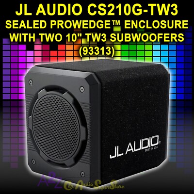 JL AUDIO CS210G-TW3 (93313) SEALED PROWEDGE ENCLOSURE W/ DUAL 10