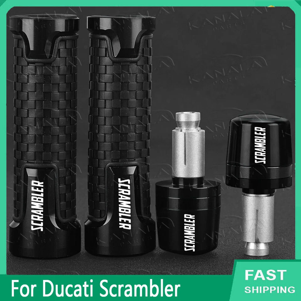 Motorcycle Handlebar Grip Handle Grips End Plug For Ducati Scrambler 2000-2024 Foto 2 de 4