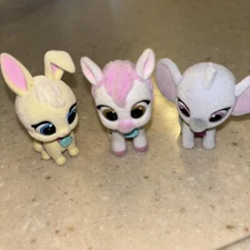 Disney Jr T.O.T.S. Tiny Ones Flocked Animal Mixed Lot of 3 Figures Heads Bobble