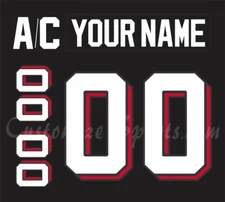 New Jersey Devils Customized Number Kit For 2021-Present 3rd Uniform