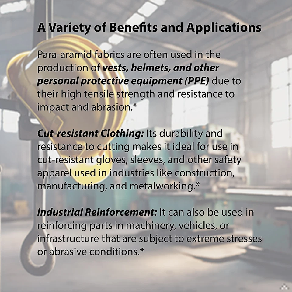 Tela tejida de aramida de alta resistencia 400GSM para aramida 3000D tela resistente a cortes Foto 4 de 4