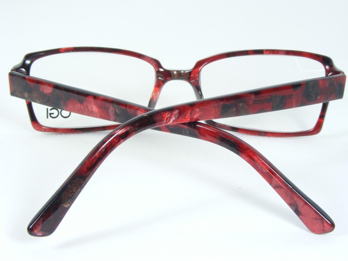 OGI EVOLUTION 9072 1289 RED STONE EYEGLASSES GLASSES FRAME 53-17