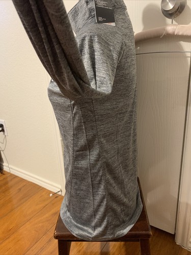 Under Armour Heat Gear Loose Damen Medium Sweatshirt sportliches Oberteil 1/4-Reißverschluss grau - Bild 11 von 11