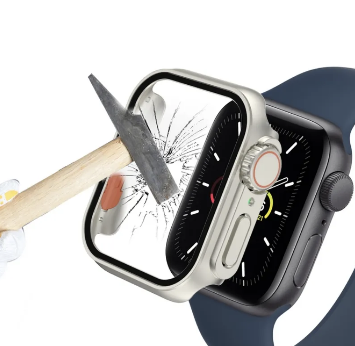 時計 Apple Watch Case CLASSIC SV 44.45.41 Case for Apple Watch 45, 41, 44 mm Screen Protector Cover+