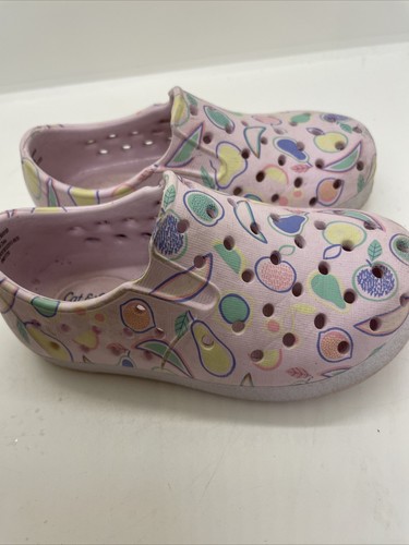 Scarpe da acqua slip on rosa chiaro con stampa frutta gatto & Jack bambina taglia 6 - Foto 4 di 8