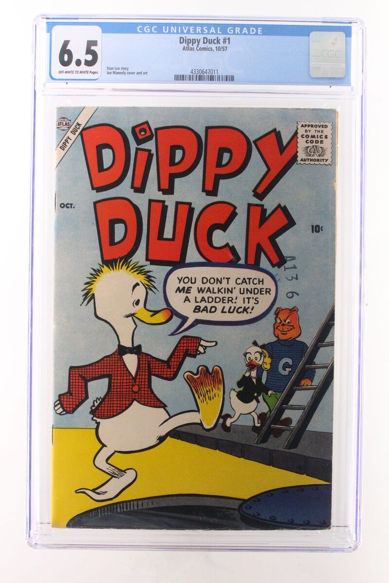 Dippy Duck #1 - Atlas Comics 1957 CGC 6.5 SINGLE Highest Grade Dippy Duck #1 - Atlas Comics 1957 CGC 6.5 SINGLE Highest Grade