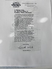 WHITES COINMASTER TR MINERAL METAL DETECTOR OPERATING INSTRUCTION MANUAL