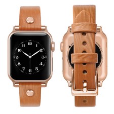 Leather Band for Apple Watch Series 9, 8, 7, 6, 5, 4, 3, 2, 1, SE for 38/40/41mm