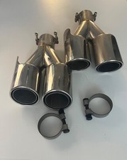 Jaguar X250 XF XFR XFR-S Style Quad Exhaust Tips (L+R)