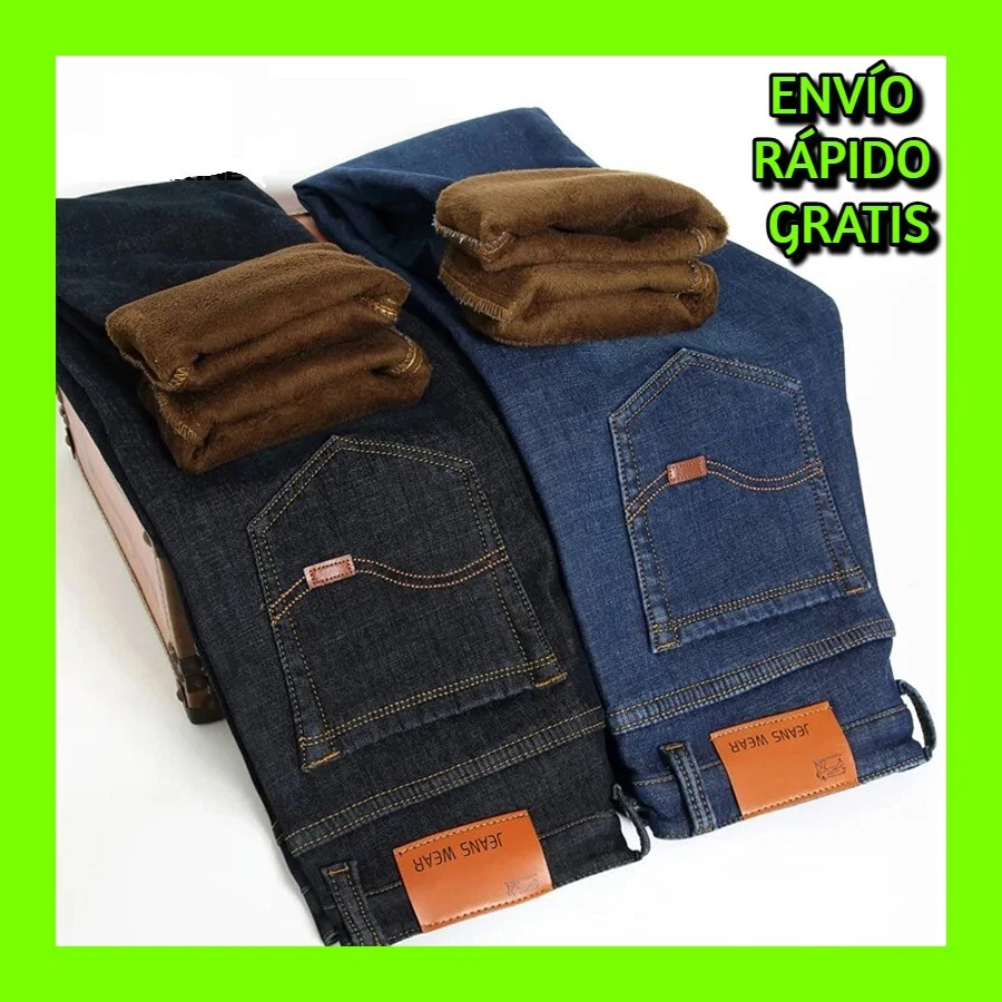 Jeans De Moda Pantalon De Invierno Para Hombre Pantalones Mezclilla Para  Frio