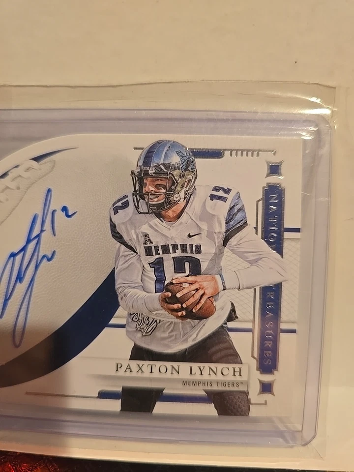 2016 National Treasures Collegiate  Paxton Lynch 15/99 Die-Cut Auto Rookie RC - Image 2 of 4