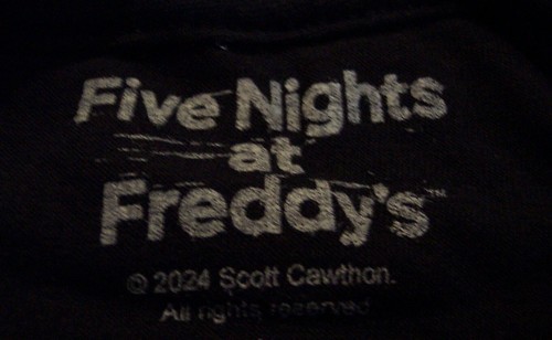 FIVE NIGHTS AT FREDDY'S Game Over Video Game T-Shirt MENS SMALL NEW w/ TAG - Picture 3 of 3