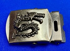 Chinese Dragon Mystical Creature Replacement Slide Dress Belt Buckle