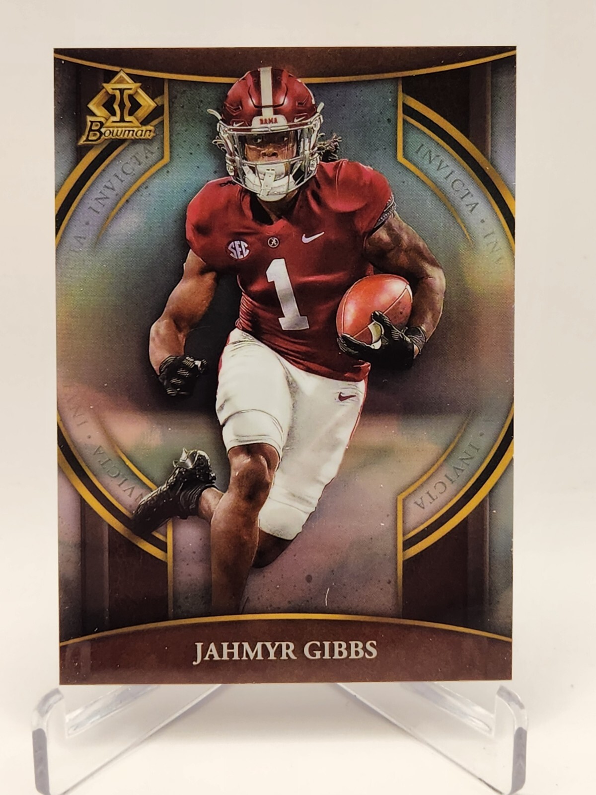 2022 Bowman University Chrome Jahmyr Gibbs #BI-20 Bowman Invicta Alabama