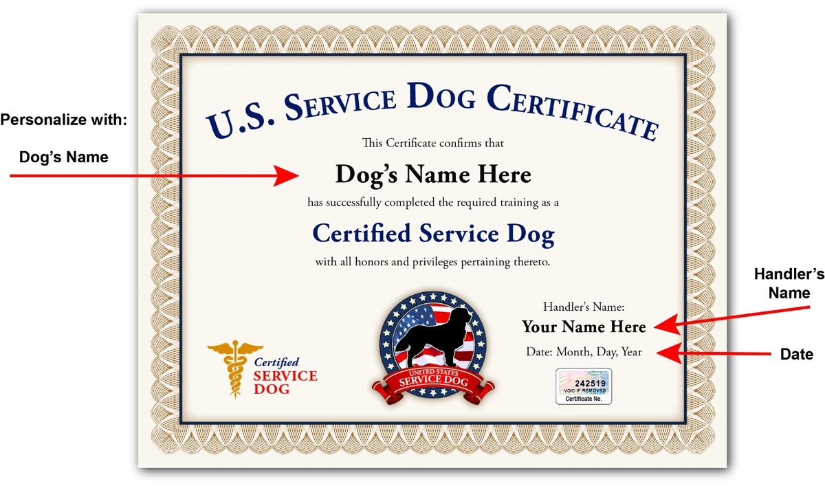 Esa Dog Certificate Esa Dog Certificate