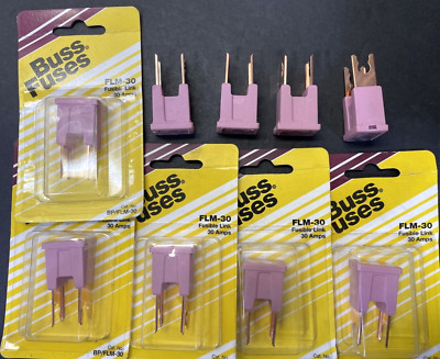 9- Fusible Link Bussmann FLM-30, 30 Amp, BP/FLM-30, Purple, Free US Ship