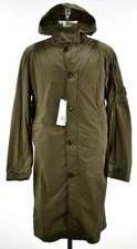 C.P. (CP) Company NWT Nycra Lightweight Trench Coat Size M 50 in Olive Green