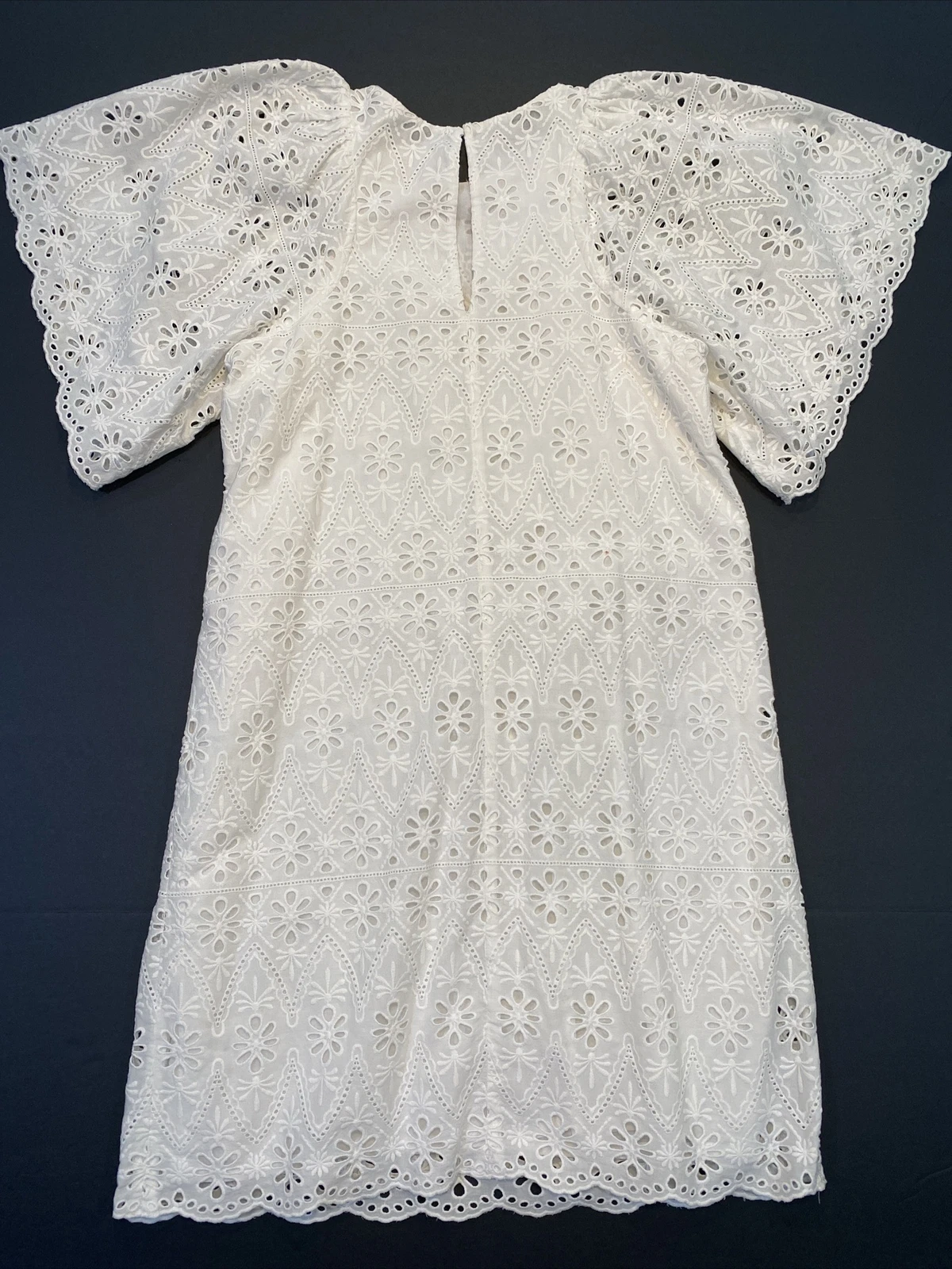 Abito donna Kate Spade bianco con occhielli a tubino XS