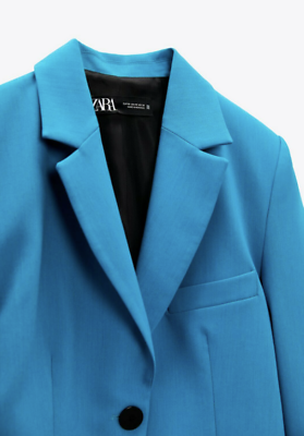 ZARA WOMEN NEW ZARA STRAIGHT-CUT BLAZER OVERSIZED JACKET ZARA WOMEN NEW ZARA STRAIGHT-CUT BLAZER OVERSIZED JACKET