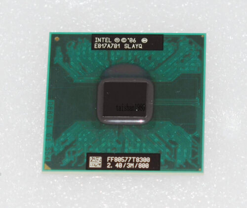 Processeur processeur Intel Core 2 Duo T8300 SLAPA SLAYQ 2,4 GHz 3 Mo 800 MHz socket P - Photo 1/4