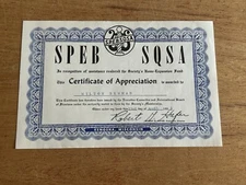 Barbershop Quartet Harmony Society Certificate Appreciation 1962 Kenosha WI Vtg