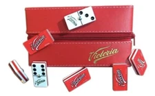 Dominó Victoria Profesional Estuche Curpiel Game Brand New