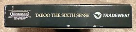 Taboo - The Sixth Sense (Nintendo NES) Box, Manual, Extras, Bag, & Foam (Occult)