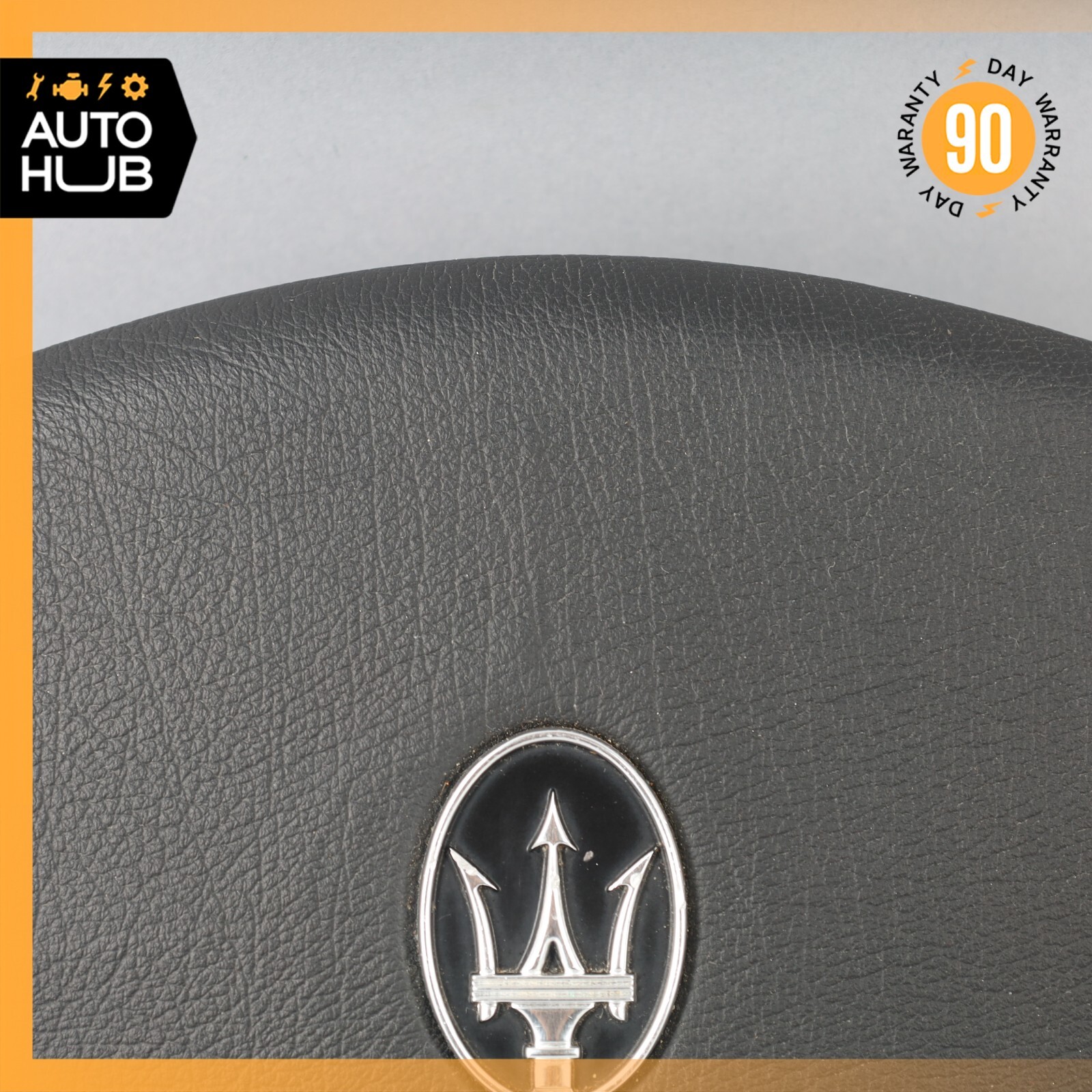 03-13 Maserati Quattroporte M139 Steering Wheel Air Bag Airbag Black OEM